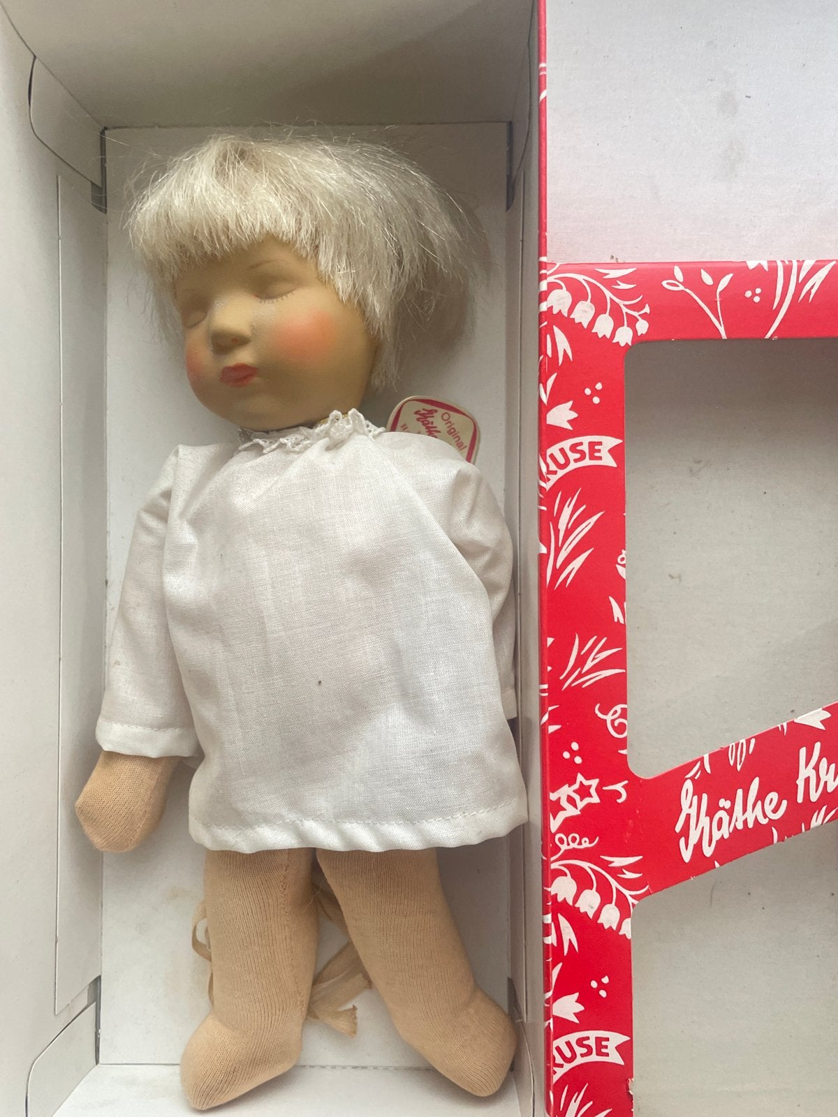 Käthe Kruse Babypop - Origineel in doos 27 cm, Verzamelen, Ophalen of Verzenden, Zo goed als nieuw, Babypop