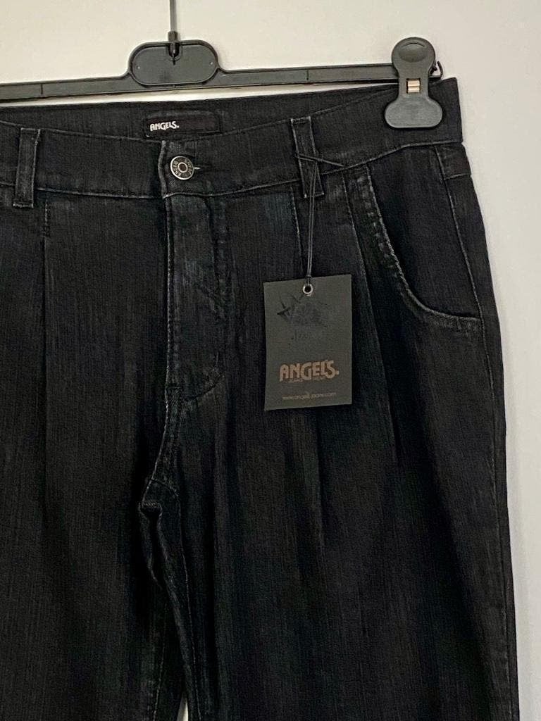 H880 Nieuw: Angels spijkerbroek jeans maat 36=S broek zwart, Zwart, Nieuw, Ophalen of Verzenden, W28 - W29 (confectie 36)
