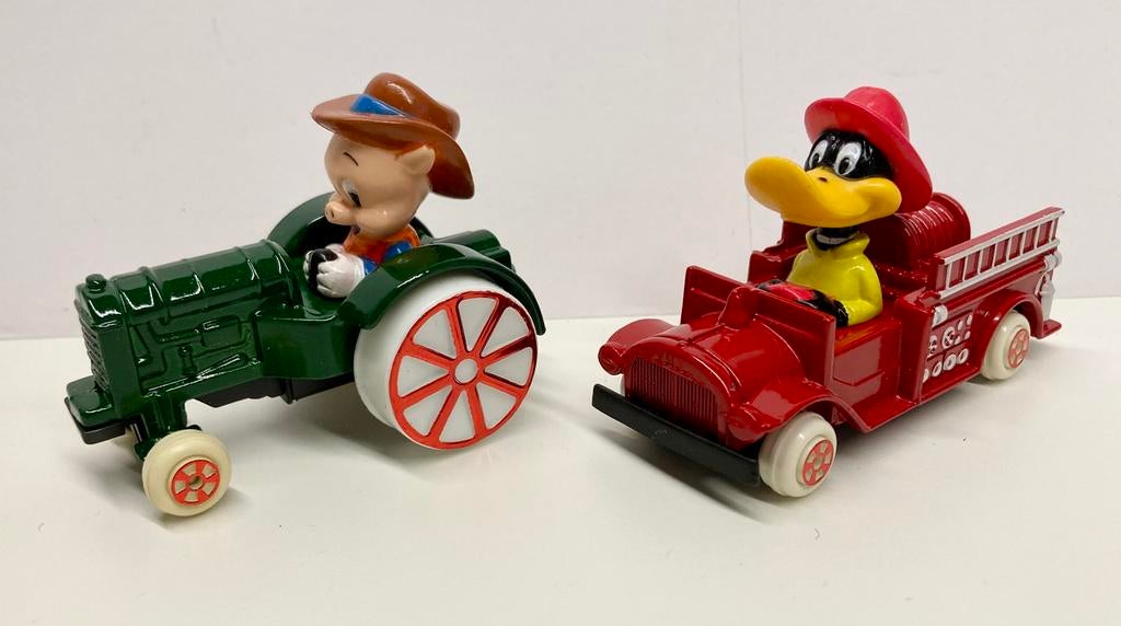ERTL Looney Tunes 1988 “Porky & Daffy”, Ophalen of Verzenden, Looney Tunes, Zo goed als nieuw, Beeldje of Figuurtje