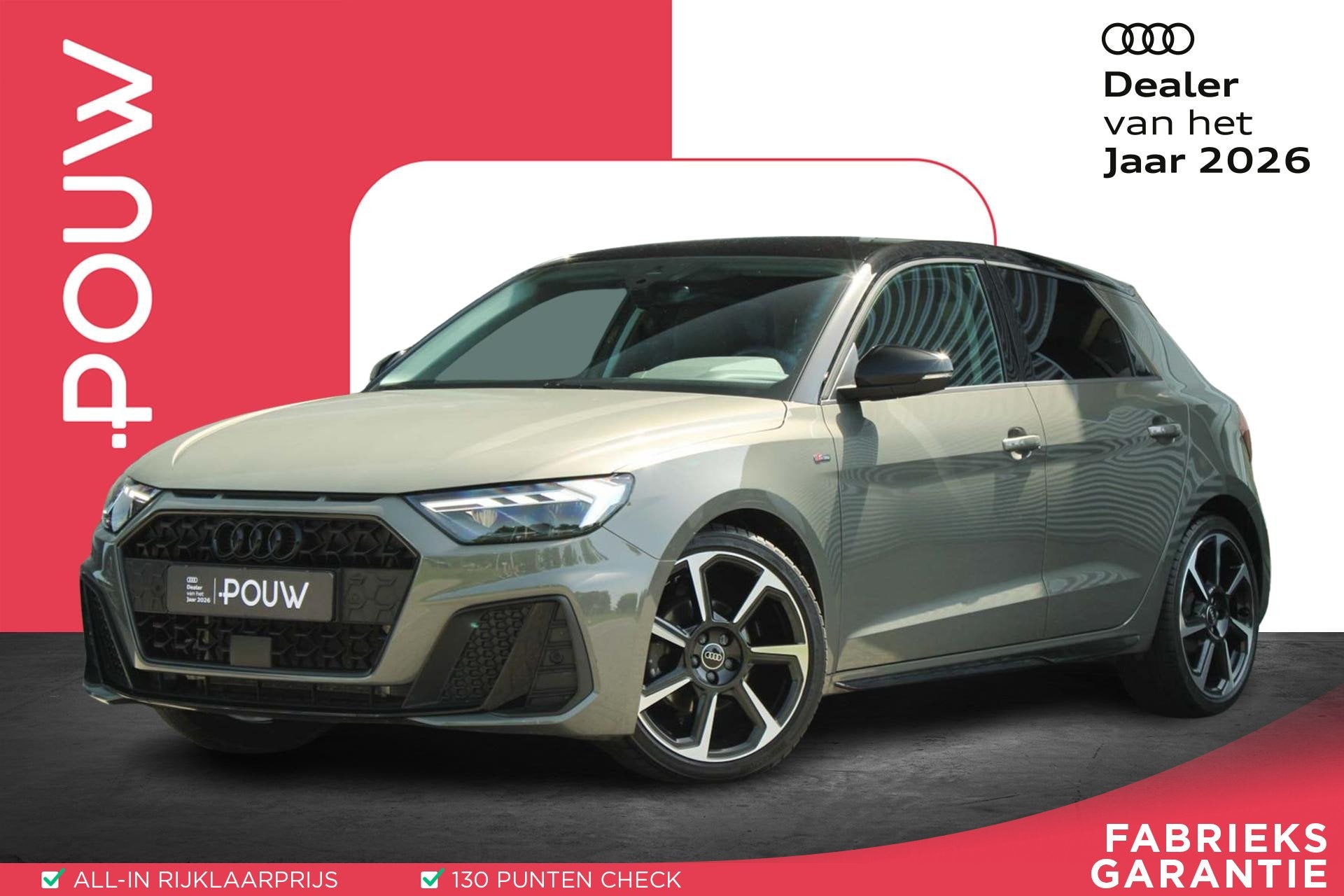 Audi A1 Sportback 30 TFSI 116pk S-tronic S edition | Achteru, Auto's, Stof, 116 pk, Bedrijf, 3 cilinders