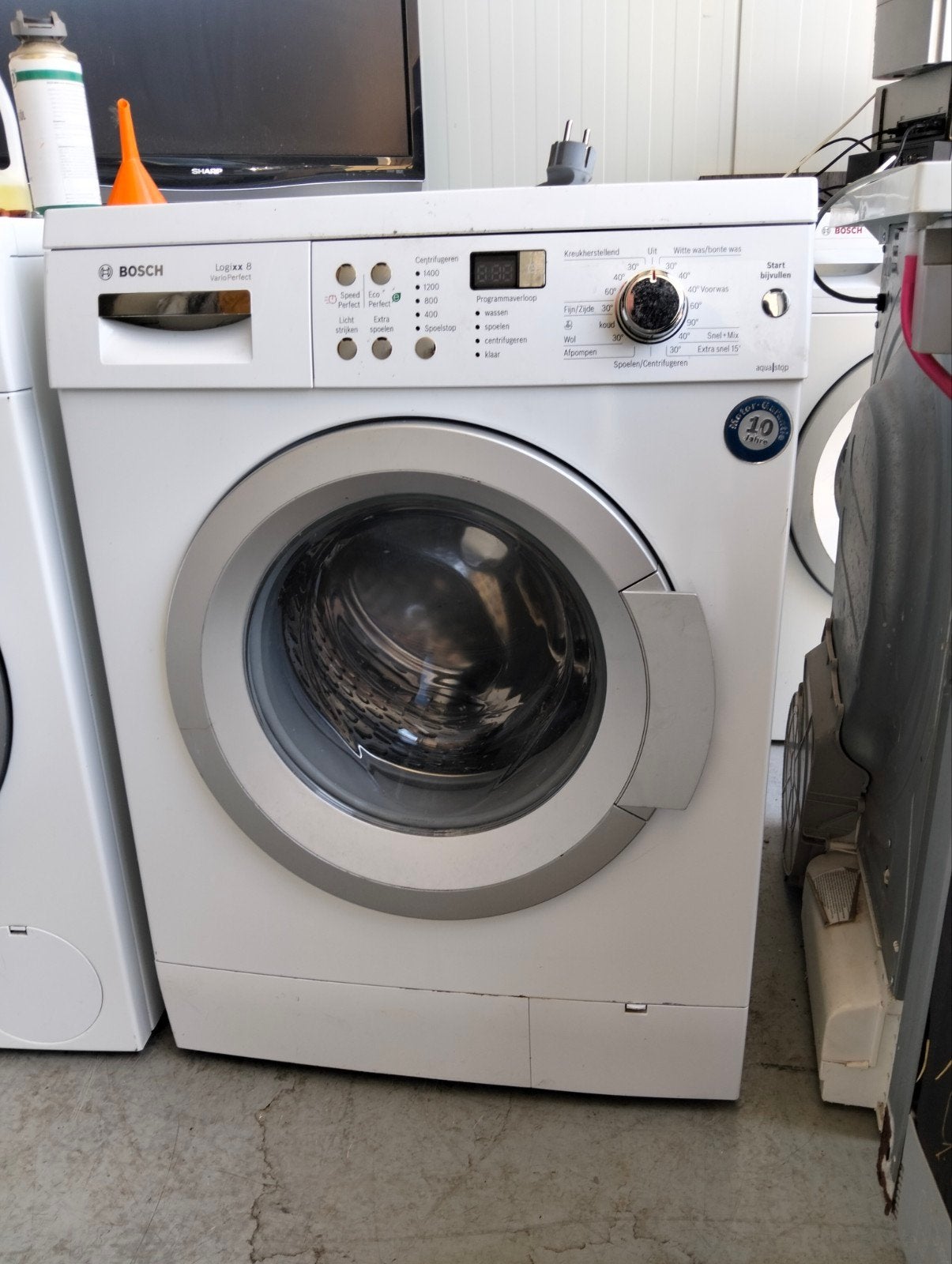 Bosch Logixx8  Wasmachine - 8 kg, 1400 toeren, 1200 tot 1600 toeren, Gebruikt, Robert Bosch Hausgeräte GmbH, 8 tot 10 kg