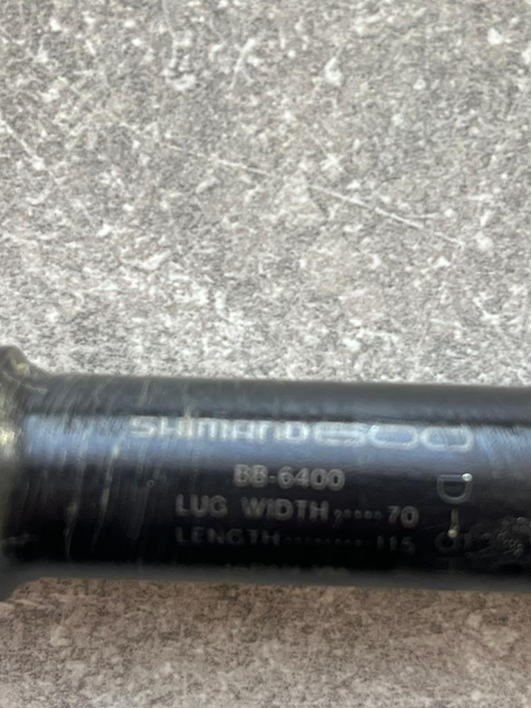 Shimano 600 vintage trapas/ bracket as 115mm, Overige merken, Gebruikt, Ophalen of Verzenden, 53 tot 57 cm