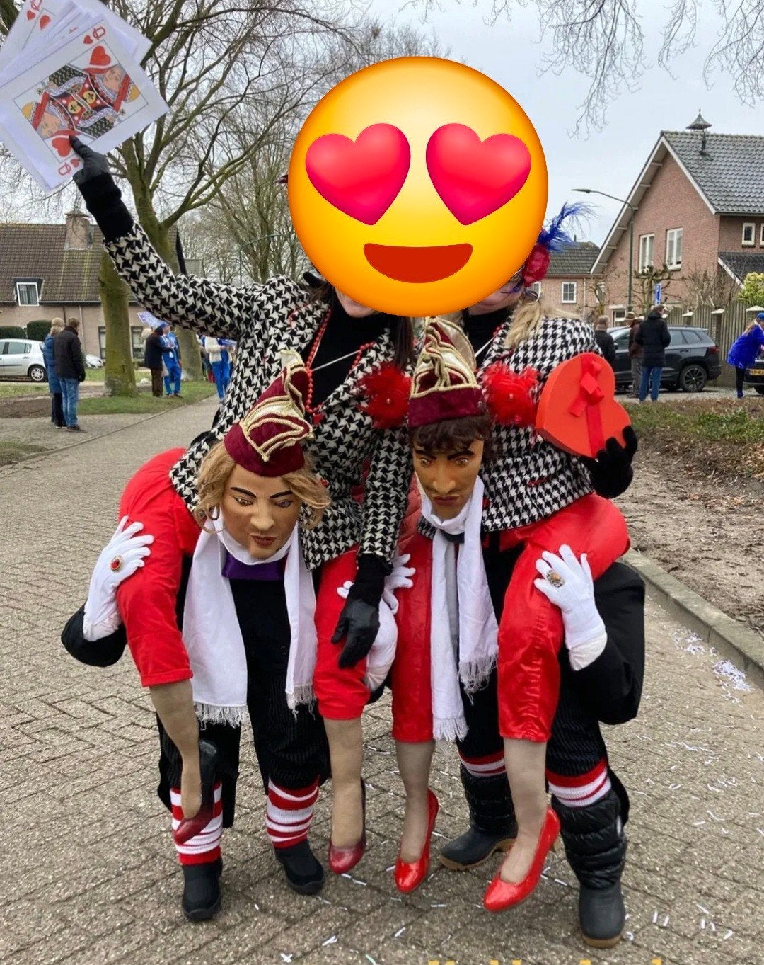 Loopgroep Carnaval 2 personen, Ophalen, Maat 38/40 (M), Carnaval