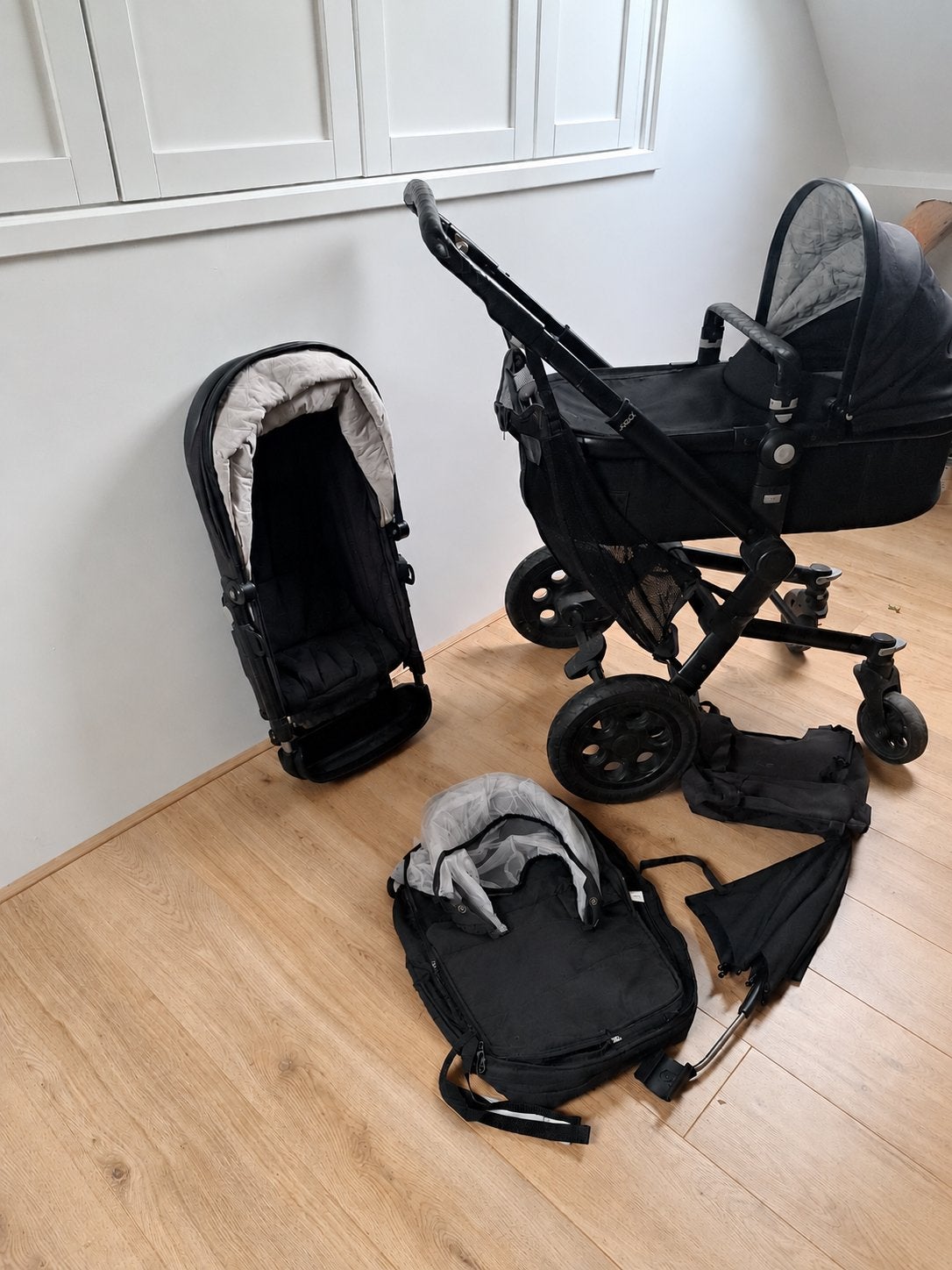 Joolz kinderwagen met reiswieg, luiertas en regenhoes, Gebruikt, Met reiswieg, Ophalen, Kinderwagen