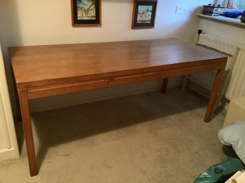 Eikenhoutentafel, Ophalen, 150 tot 200 cm, Eikenhout, Klassieke rechthoekige rafel