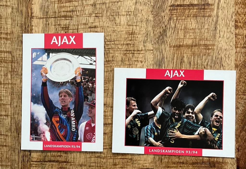 Ajax kaarten Landskampioen 1993/1994, Ophalen of Verzenden, Ajax, Spelerskaart