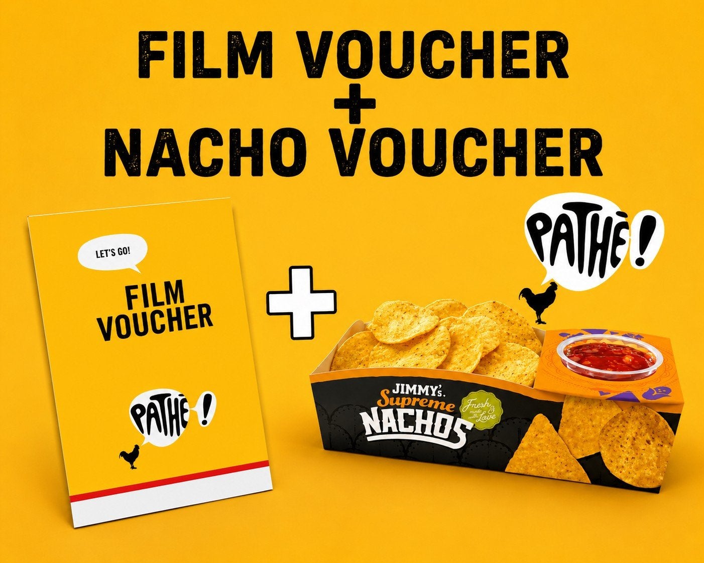 Pathé filmvoucher plus Nachovoucher, Eén persoon, Vrijkaartje alle films