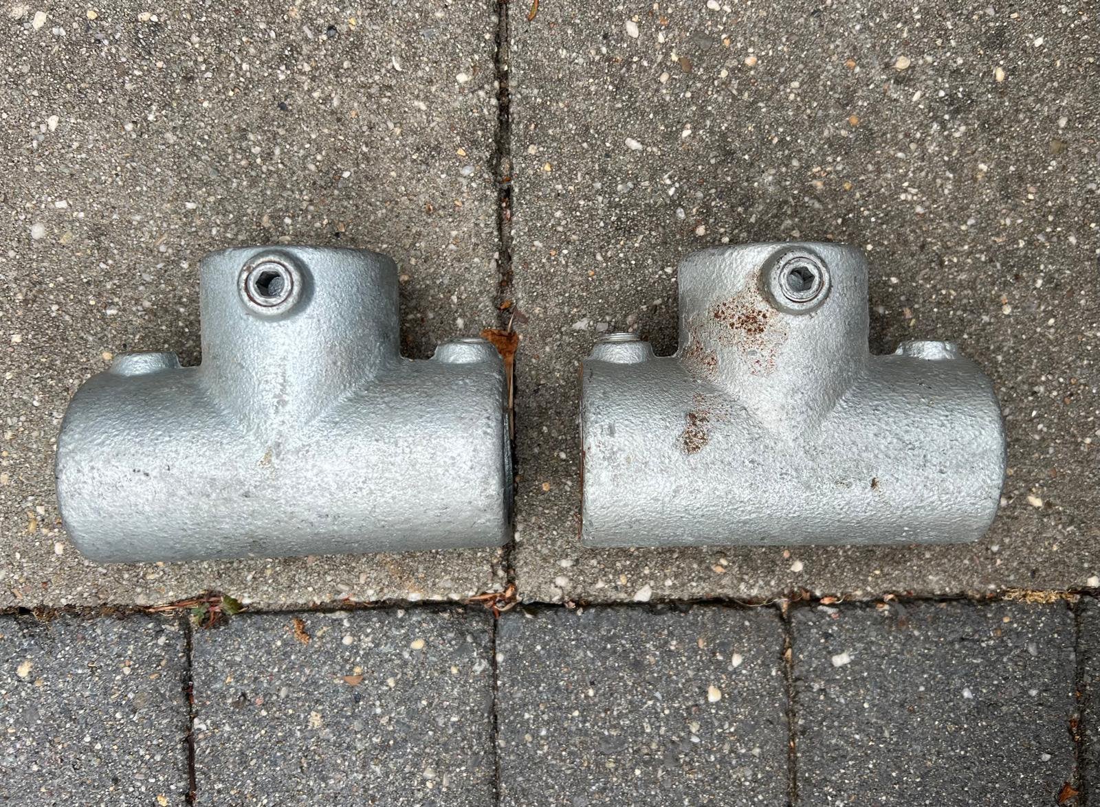 2 stuks Steigerbuis t stuk, Ophalen of Verzenden, Gebruikt