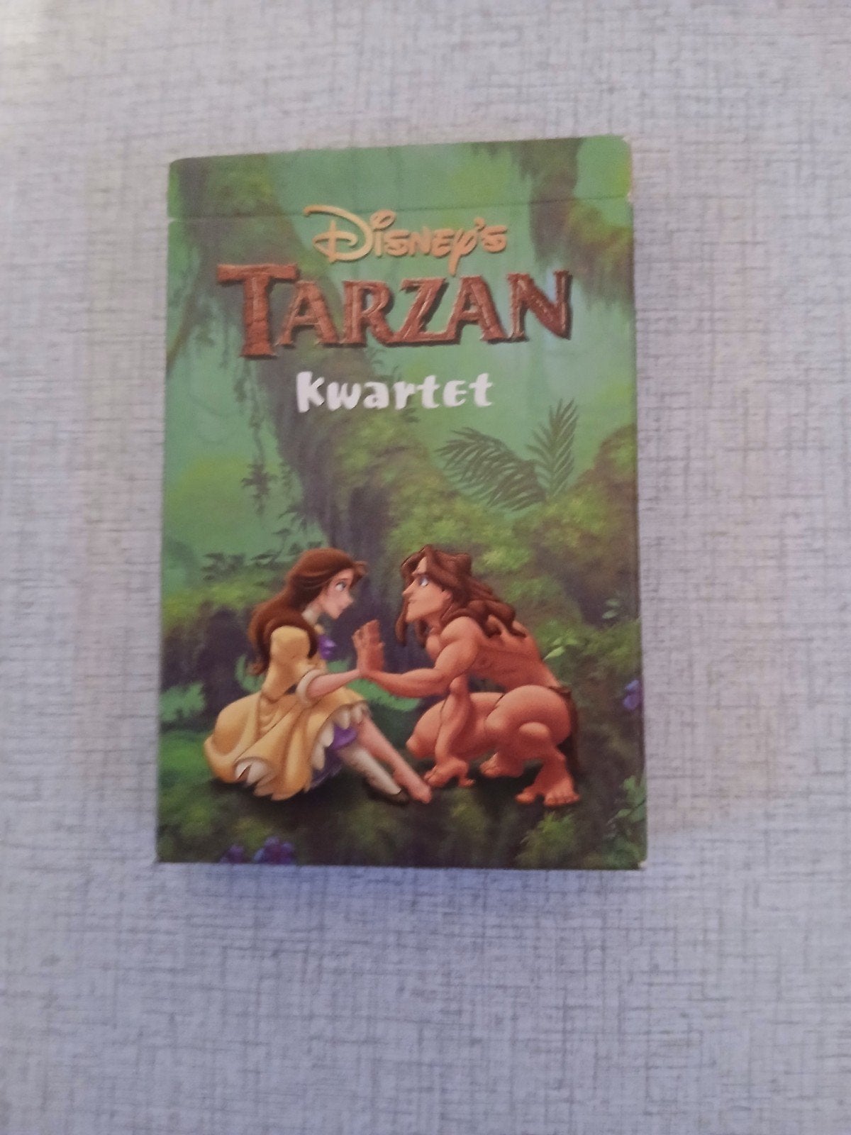 Disney's Tarzan Kwartet Kaartspel - Compleet, Drie of vier spelers, Ophalen of Verzenden, Zo goed als nieuw, Disney