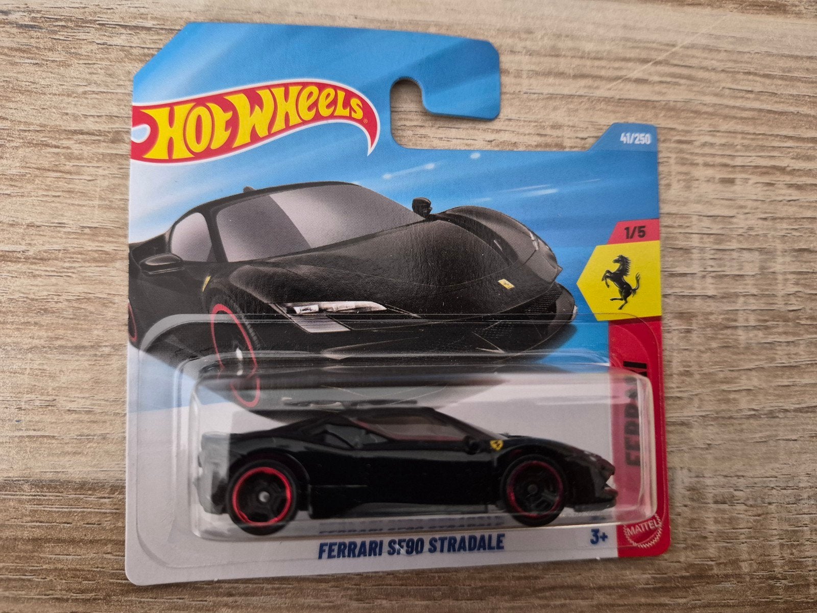 Ferrari SF 90 Stradale zwart 1:64 (Hotwheels), Ophalen of Verzenden, Nieuw, Auto