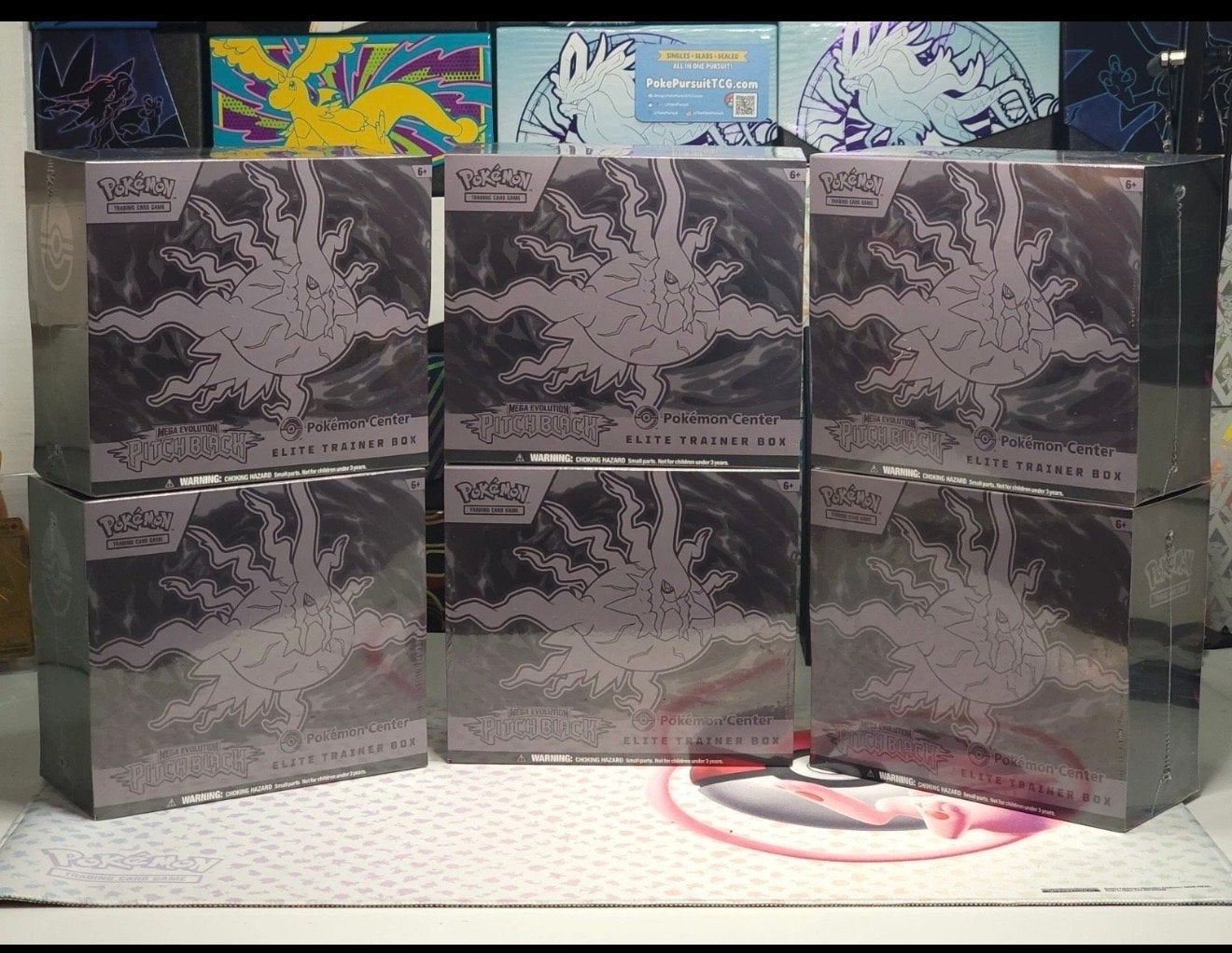 10 Pokémon Pitch Black Elite Trainer Boxen tcg, Ophalen of Verzenden, Nieuw, Overige typen