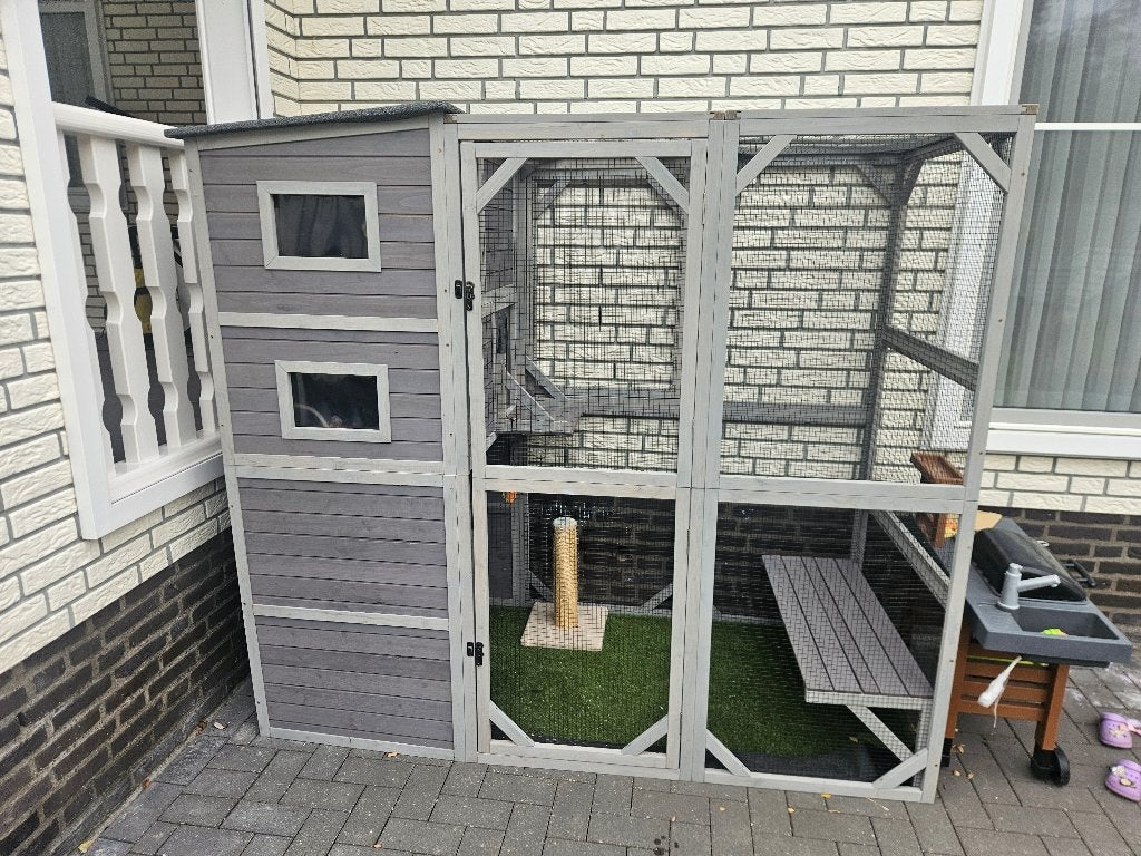 X-ZONE PET groot kattenverblijf / Catio – 4 verdiepingen, Dieren en Toebehoren, Kattenmanden, Ophalen, Zo goed als nieuw, Overige