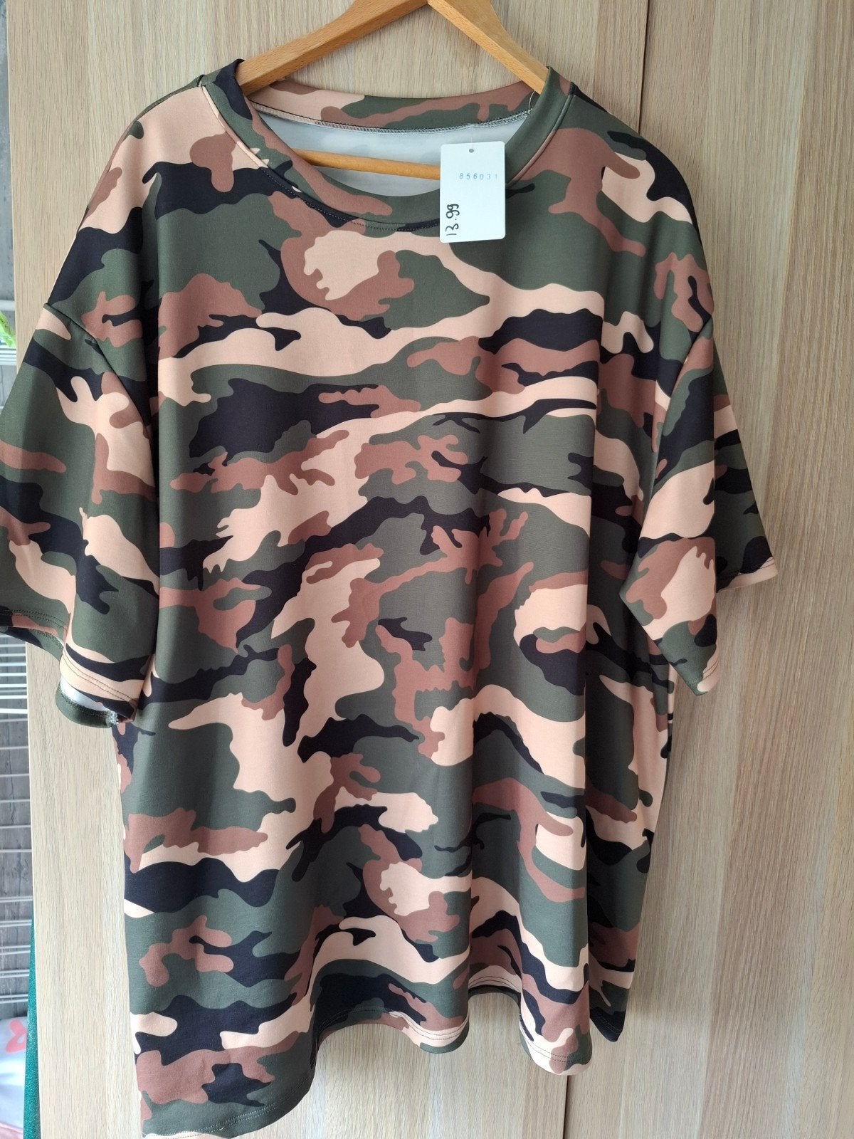 Nieuw met kaartje leger print shirt maat 48/50, Maat 46/48 (XL) of groter, Nieuw, Ophalen of Verzenden, Korte mouw