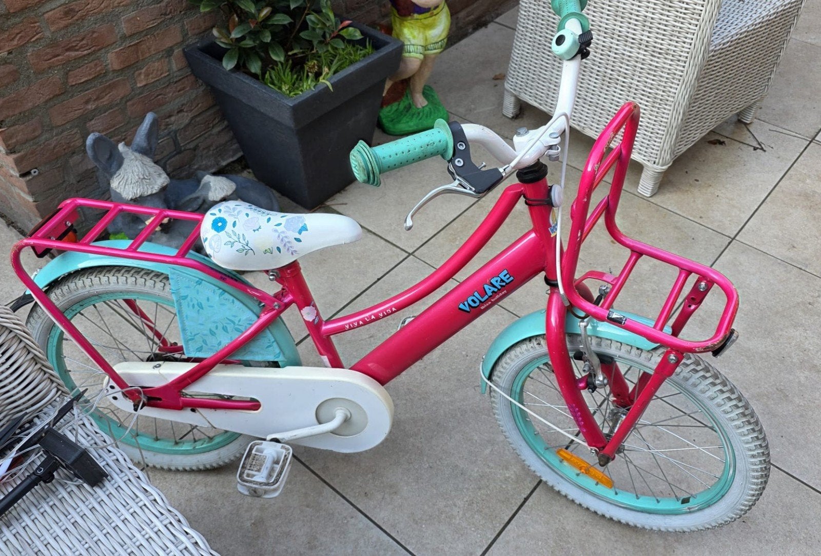 Kinderfiets - Volare Ibiza - 18 inch, Fietsen en Brommers, Ophalen, Terugtraprem, 18 inch, Handrem