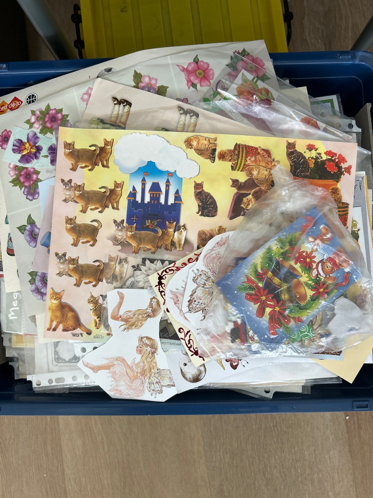 Grote collectie stickers en knipvellen, Verzamelen, Ophalen, Gebruikt, Overige typen