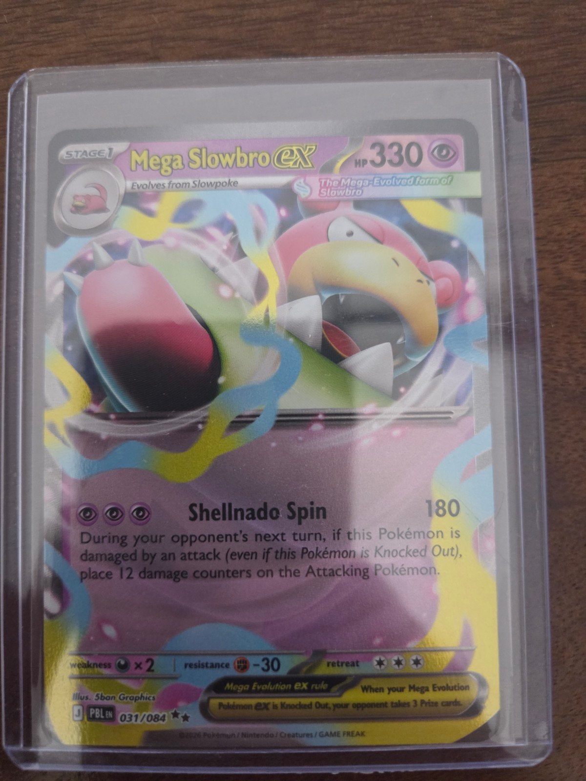 Mega Slowbro EX 031/084 pitch black Pokémon, Hobby en Vrije tijd, Verzamelkaartspellen | Pokémon, Ophalen of Verzenden