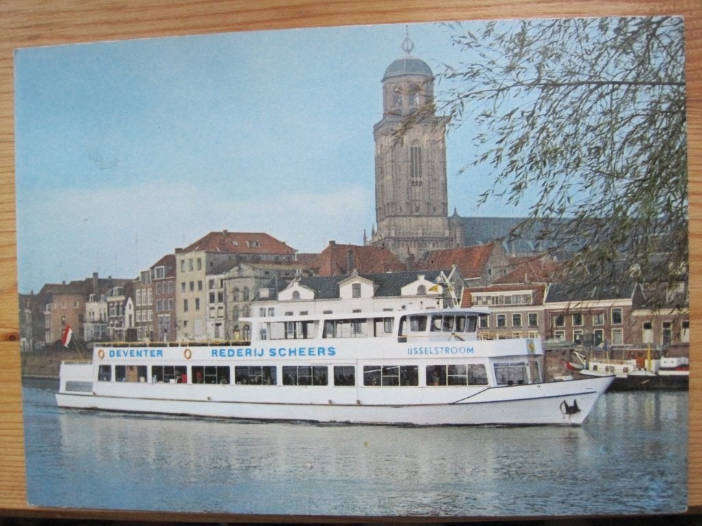 De IJsselstroom van rederij Scheers - nieuwe ansichtkaart, Verzenden, 1980 tot heden, Ongelopen, Overige thema's