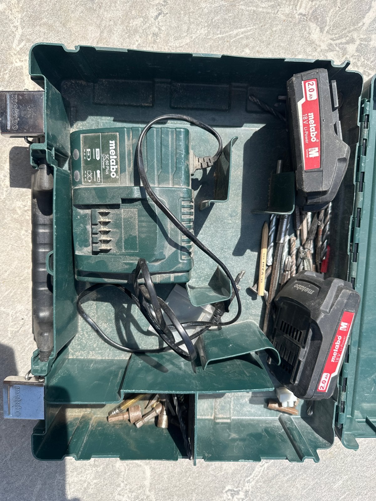 Metabo BS 18 koffer met 2 accu's en oplader, Doe-het-zelf en Verbouw, Gereedschap | Boormachines, Variabele snelheid, Ophalen of Verzenden
