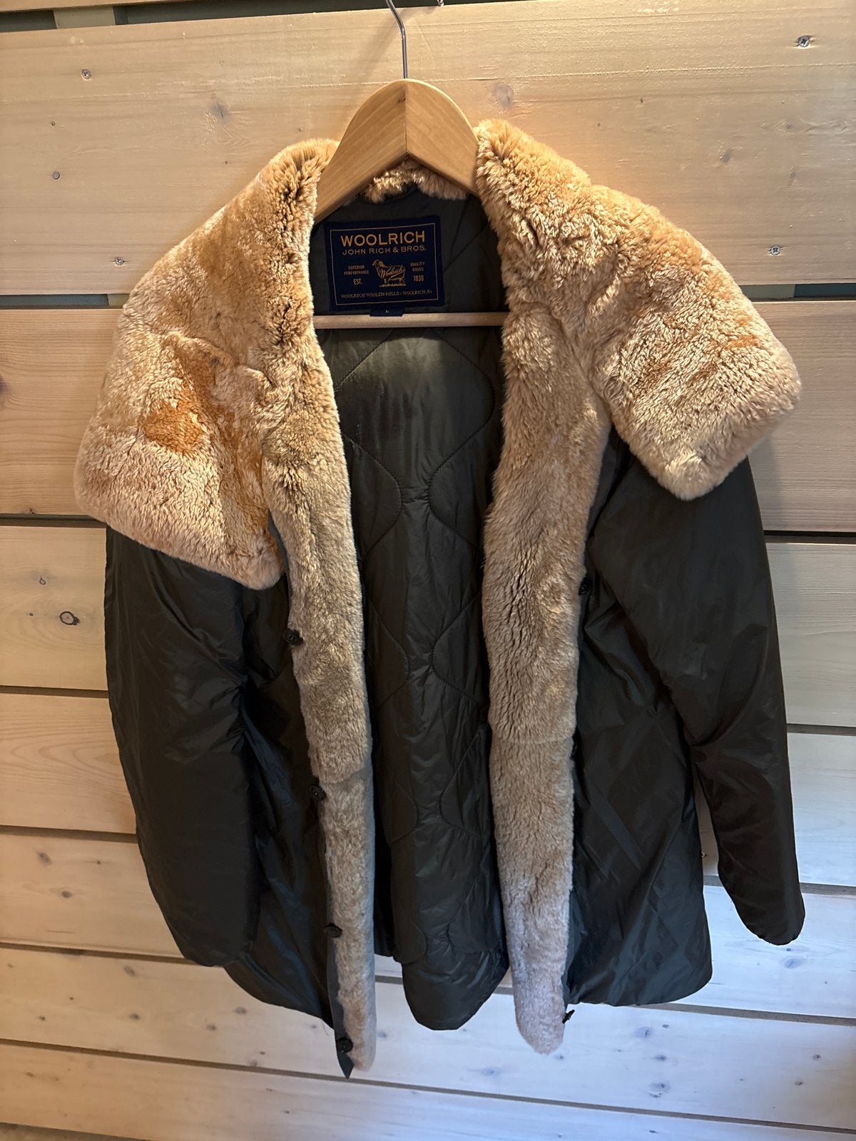 Woolrich Binnenjas Maat L, Ophalen of Verzenden, Zo goed als nieuw, Maat 42/44 (L)