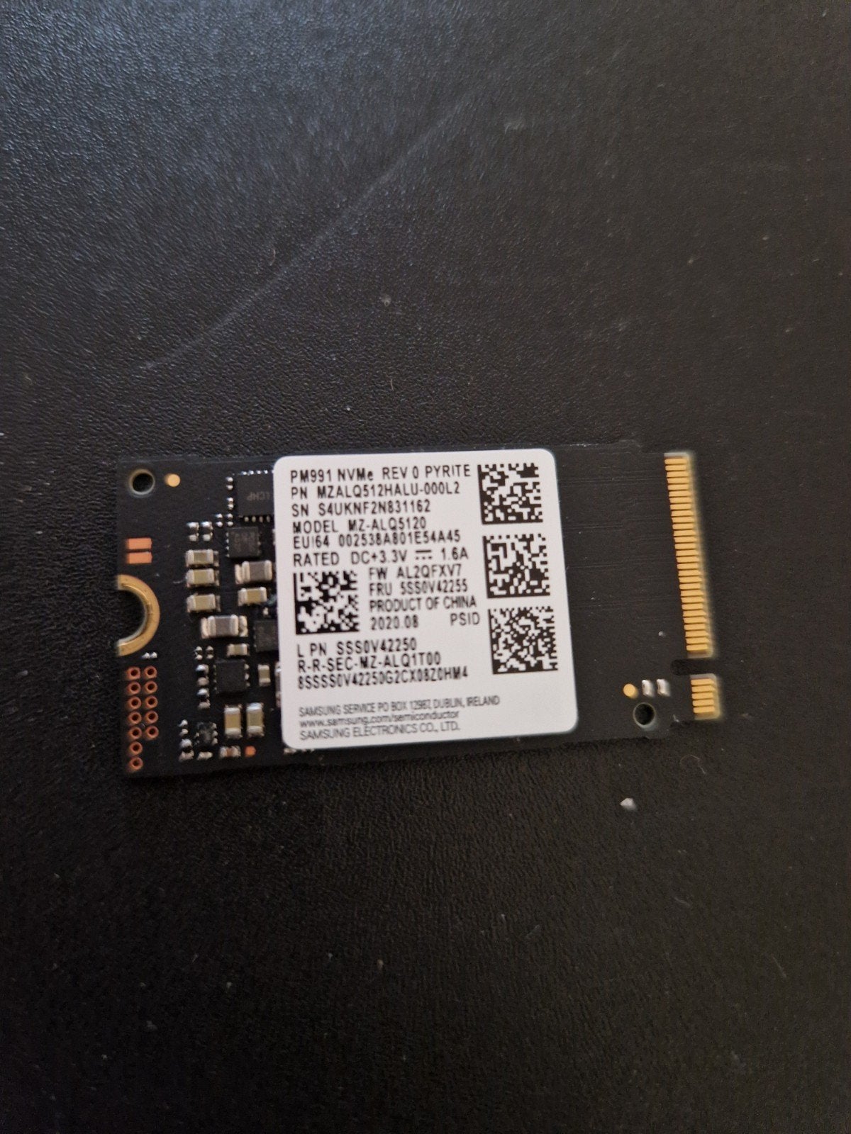 Samsung PM991 NVMe SSD 512GB M.2 - Zo goed als nieuw, Ophalen, Intern, Server, SSD