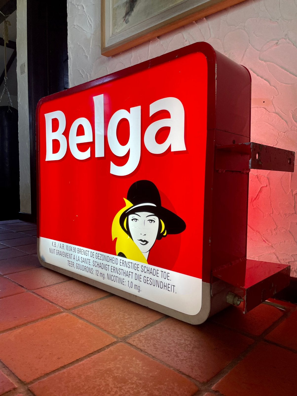 Vintage Belga lichtbak, Ophalen, Zo goed als nieuw, Lichtbak of (neon) lamp