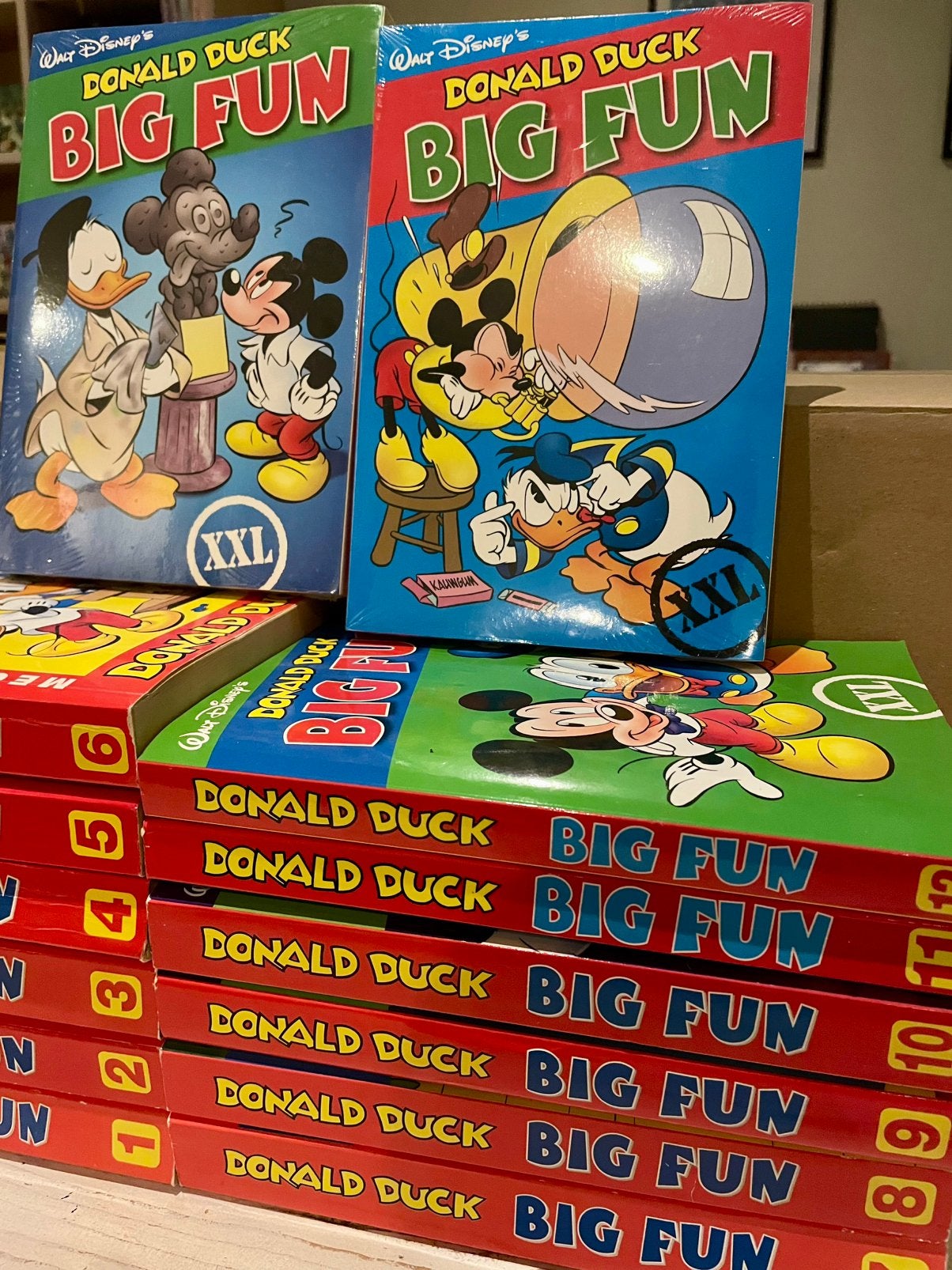 Donald Duck Big Fun pockets 1 t/m 14 COMPLEET MOOIE STAAT!, Complete serie of reeks, Ophalen of Verzenden, Zo goed als nieuw, Donald Duck / Disney