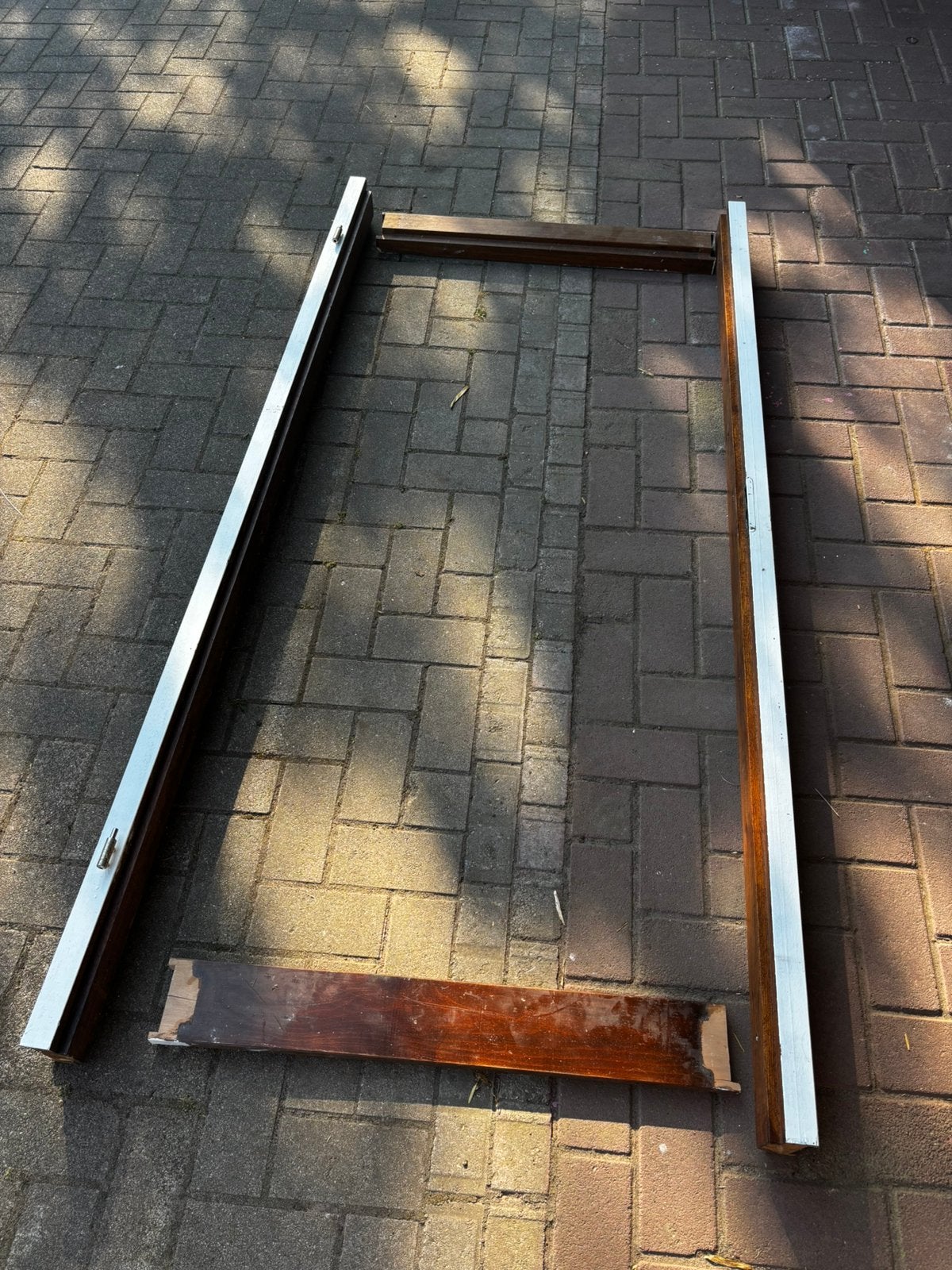 hardhouten kozijn 201x73 of 83, Doe-het-zelf en Verbouw, Kozijnen en Schuifpuien, Gebruikt, Deurkozijn, 150 tot 225 cm, Hout