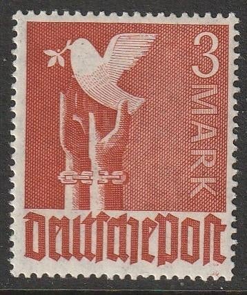 Bez.zone Am-Br-Sov 1947 961 Vredesduif 3m, Postfris, Ophalen of Verzenden, Overige periodes, Postfris