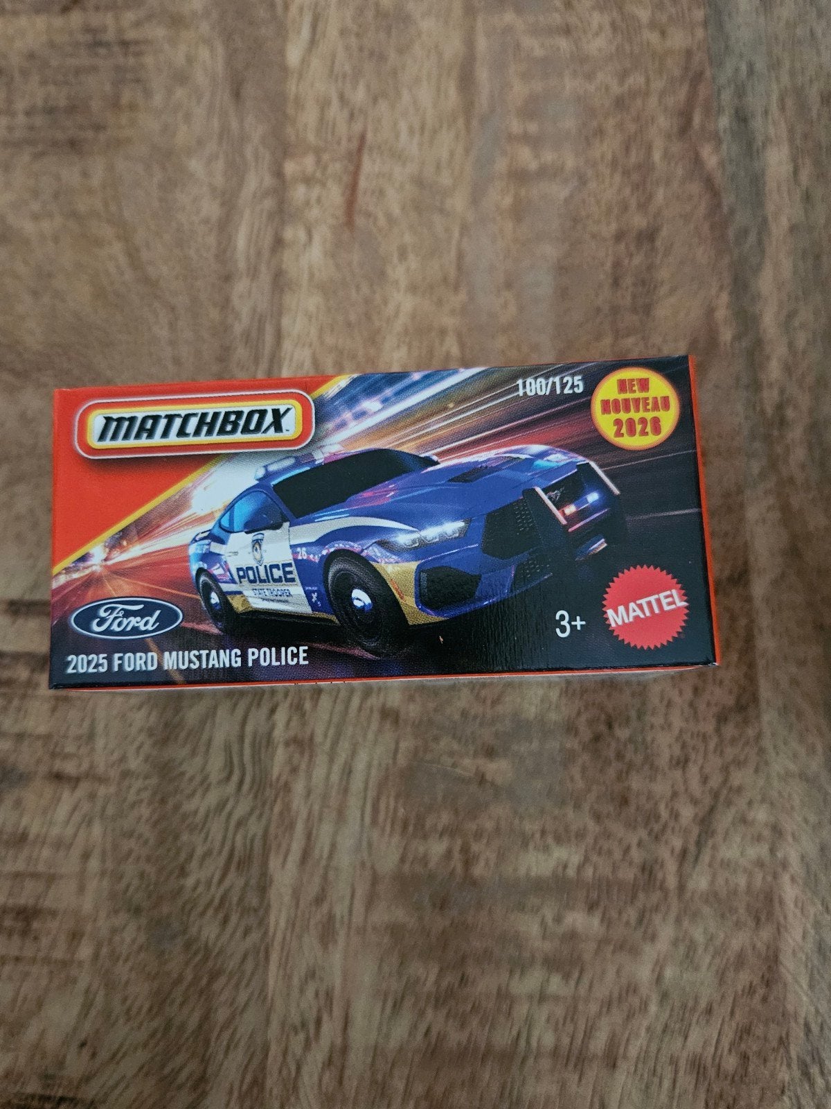 Matchbox Ford Mustang police 2025 Nieuw, Ophalen of Verzenden, Nieuw, Auto