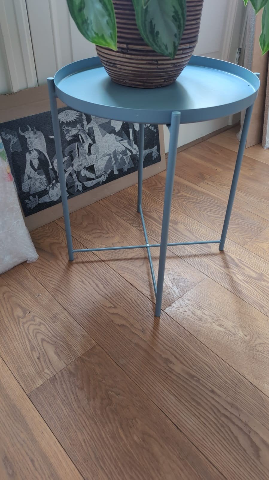 Blue IKEA Gladom table, Ophalen, Zo goed als nieuw, Rechthoekig, 75 cm of meer