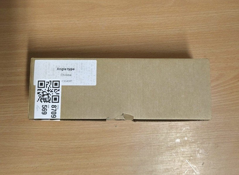 Danfoss 113G4081 Angle Type Chrome Radiatorventiel Nieuw, Thermostaat, Minder dan 30 cm, Nieuw, Minder dan 60 cm