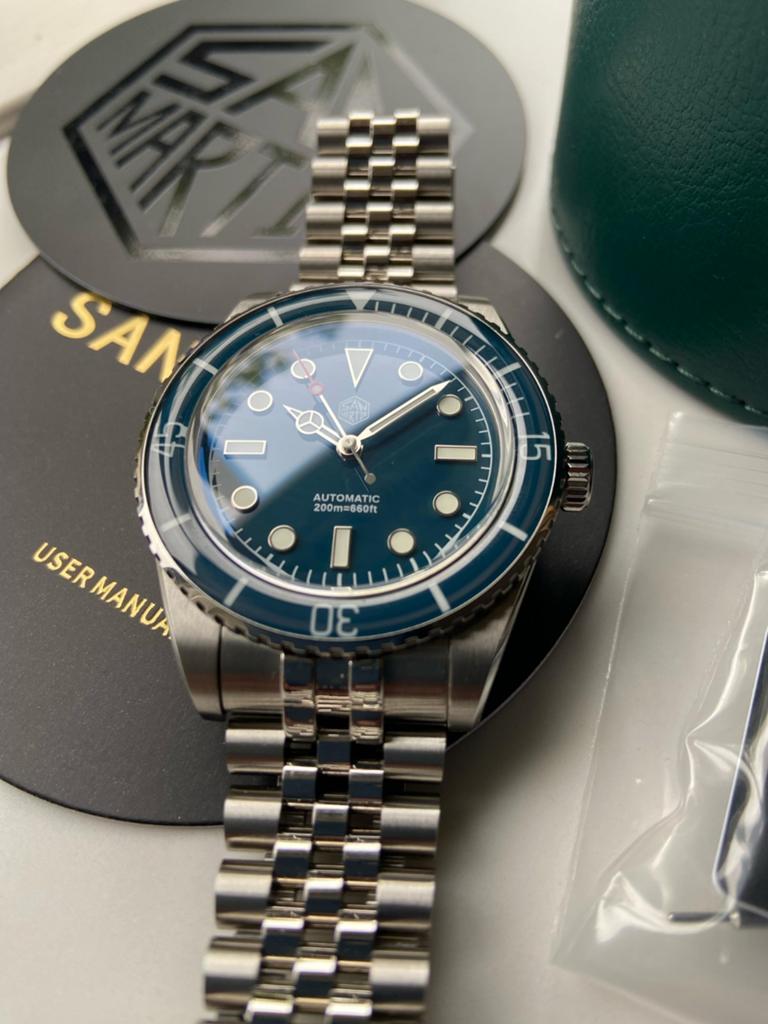 San Martin SN0133-G Diver Watch 200M, Staal, Polshorloge, Ophalen of Verzenden, Zo goed als nieuw