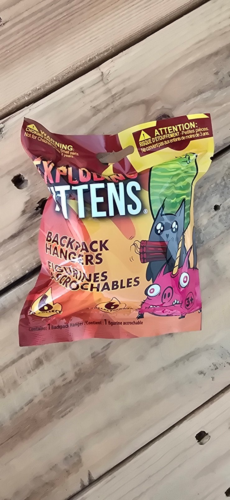 Exploding Kittens Backpack Hangers - Verrassingszakje, Verzenden, Nieuw