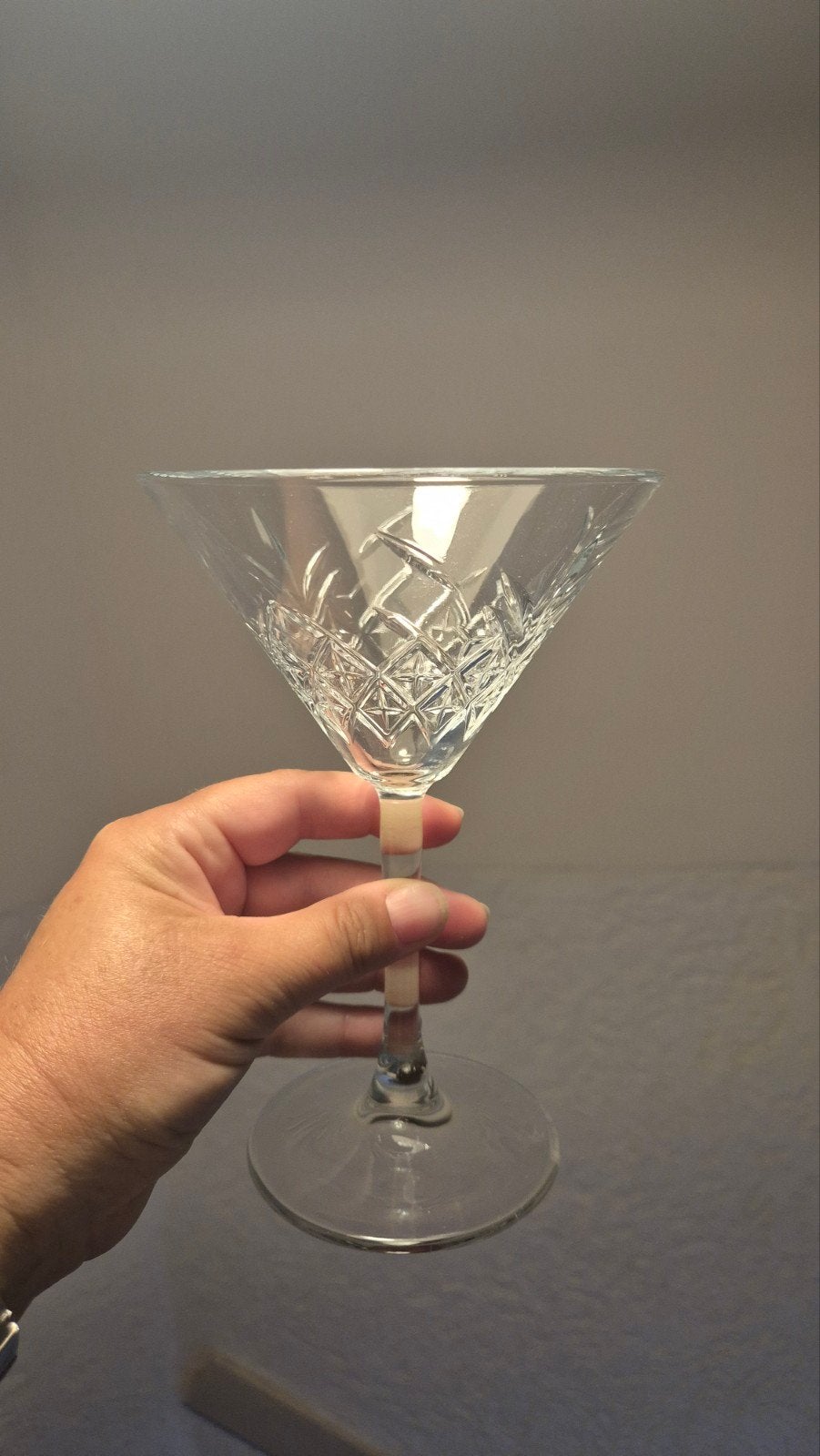 7 Elegant geslepen cocktailglazen, Antiek en Kunst, Antiek | Glas en Kristal, Ophalen