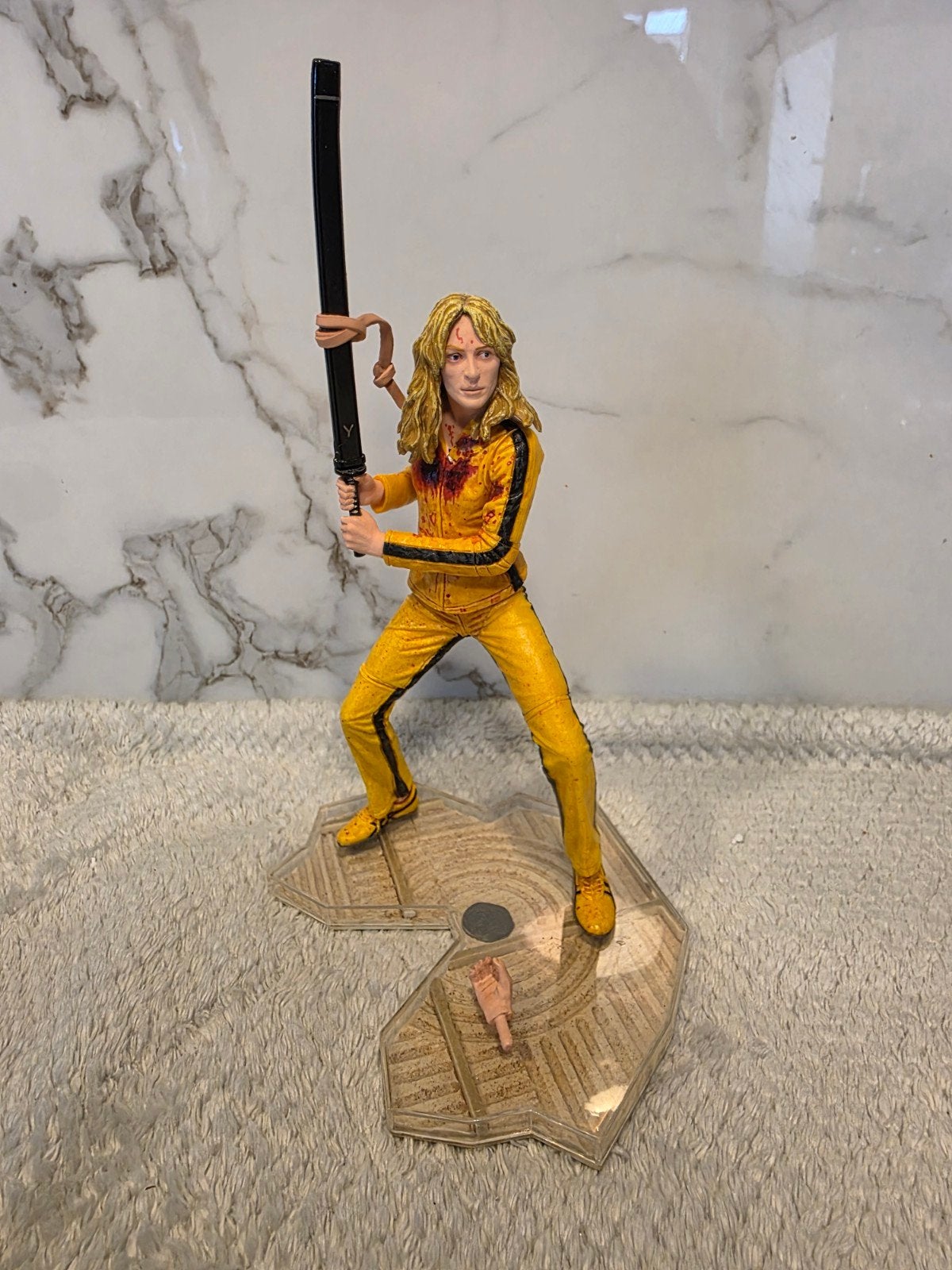 NECA Kill Bill The Bride 7" figuur compleet, Ophalen of Verzenden, Zo goed als nieuw