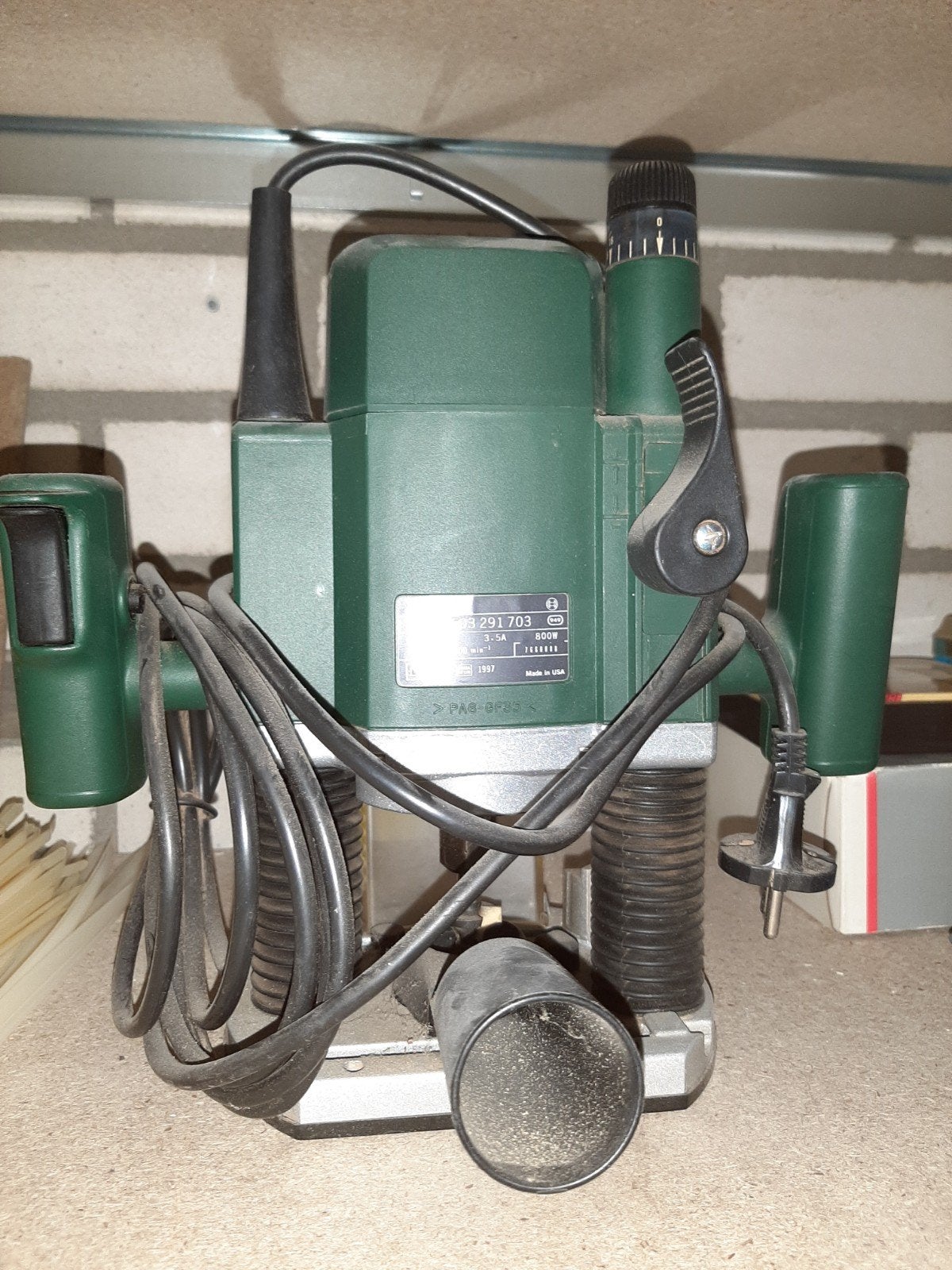 Bosch Bovenfrees - Krachtige 800W Freesmachine, Ophalen, Gebruikt, Bovenfrees, Bosch