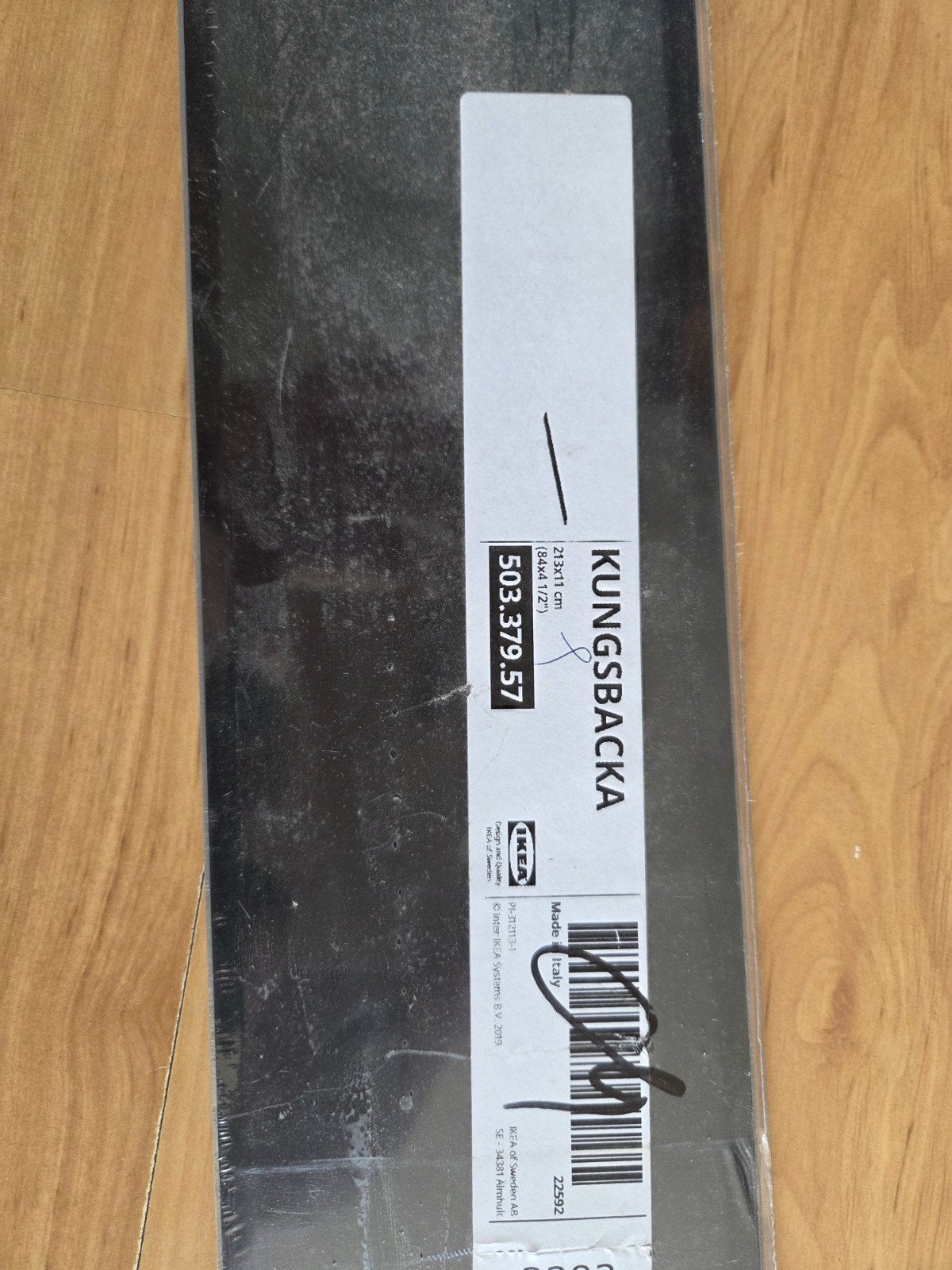 IKEA KUNGSBACKA Plint Zwart 11x213 cm, Ophalen, Overige materialen, Nieuw, 200 tot 250 cm