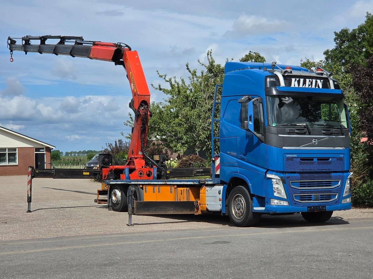 Volvo FH 500 6x2! PALFINGER 42TM! RADIO REMOTE!2017! DK1271, Auto's, Vrachtwagens, Automaat, Euro 6, Blauw, Bedrijf