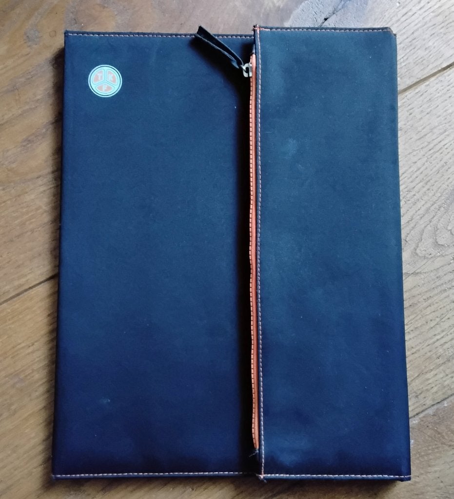 Handige map met geïntegreerde etui (voor schrijfblok), Diversen, Notitieboeken, Ophalen of Verzenden, Gebruikt, A4