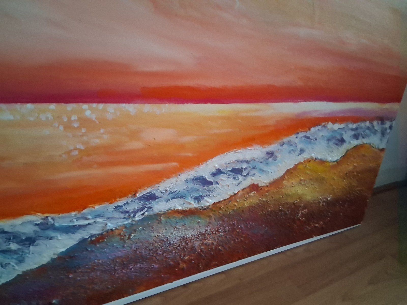 Groot landschap schilderij, Ophalen of Verzenden
