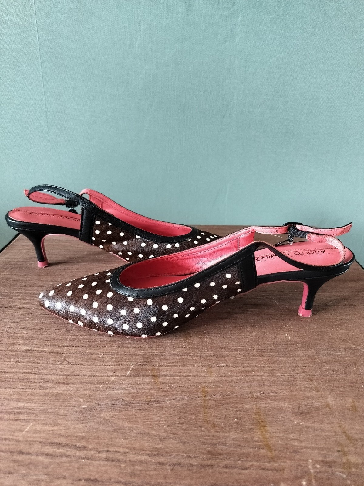 Alfonso Dominguez leren pumps. Maat 38, Ophalen of Verzenden, Gedragen, Bruin