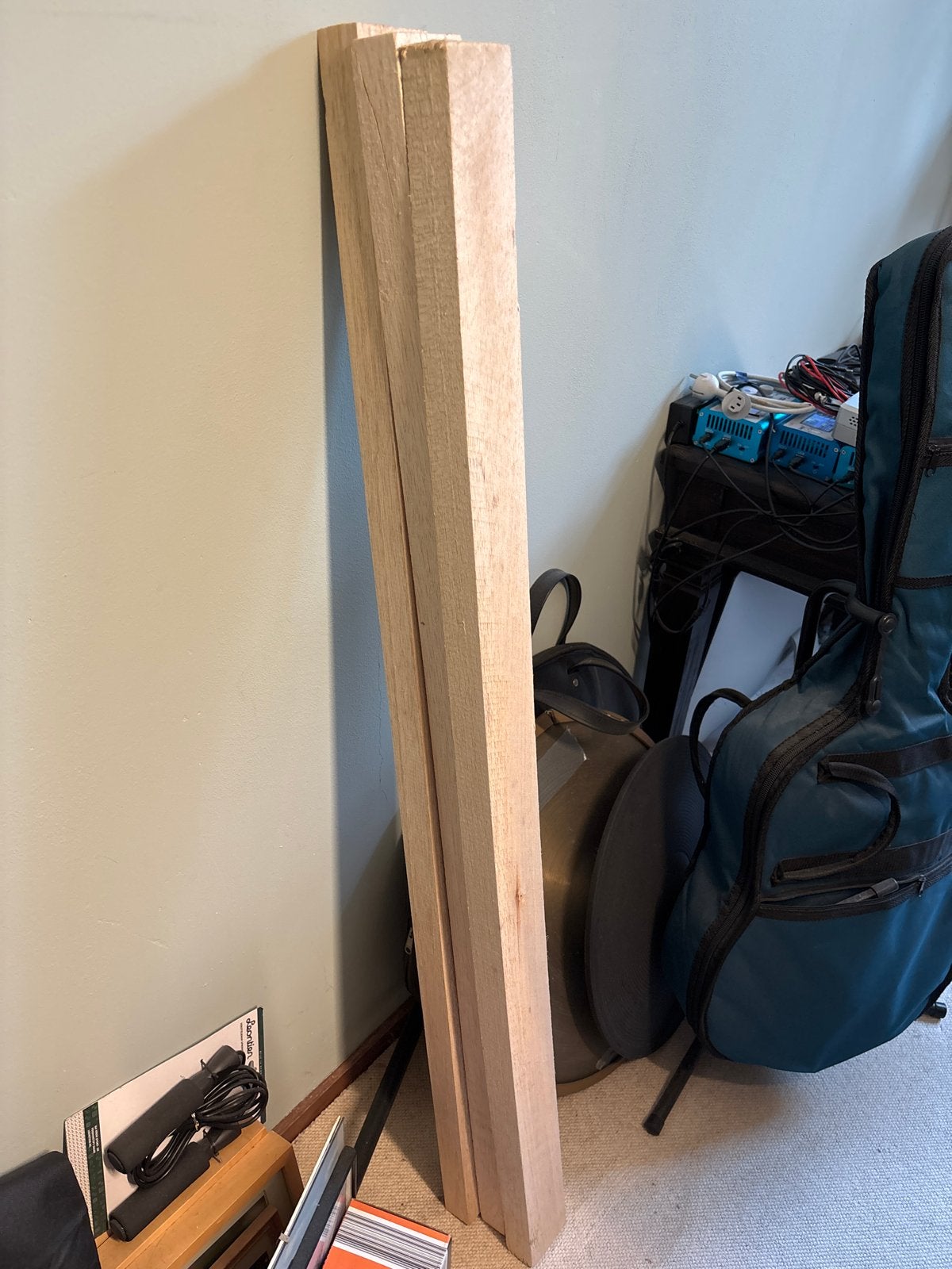 Superlichte 3 balsahouten balken 125x7x4,5cm voor projecten, Doe-het-zelf en Verbouw, Ophalen, 25 tot 50 mm, Nieuw, Balk