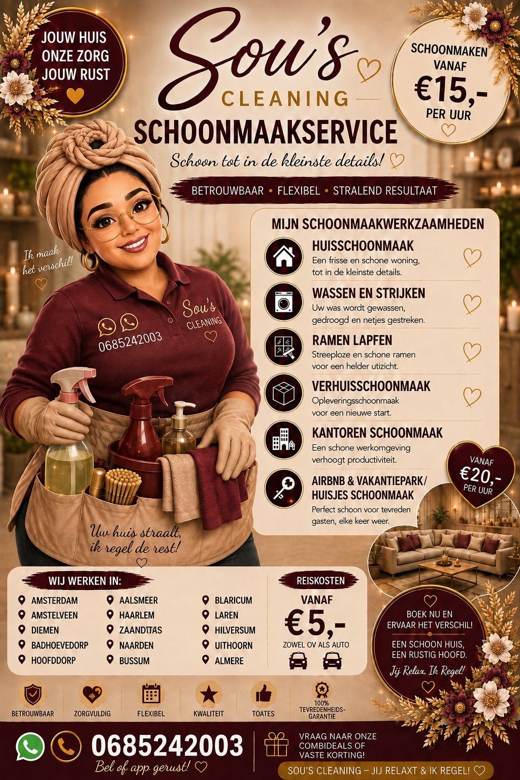 Sou's Cleaning, Wassen