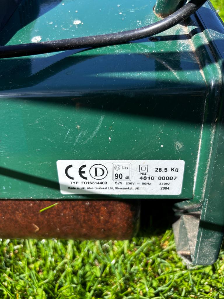 Alko kooimesmaaier 340W - Perfect voor een strak gazon, Ophalen, Gebruikt, Elektrische grasmaaier, Opvangbak
