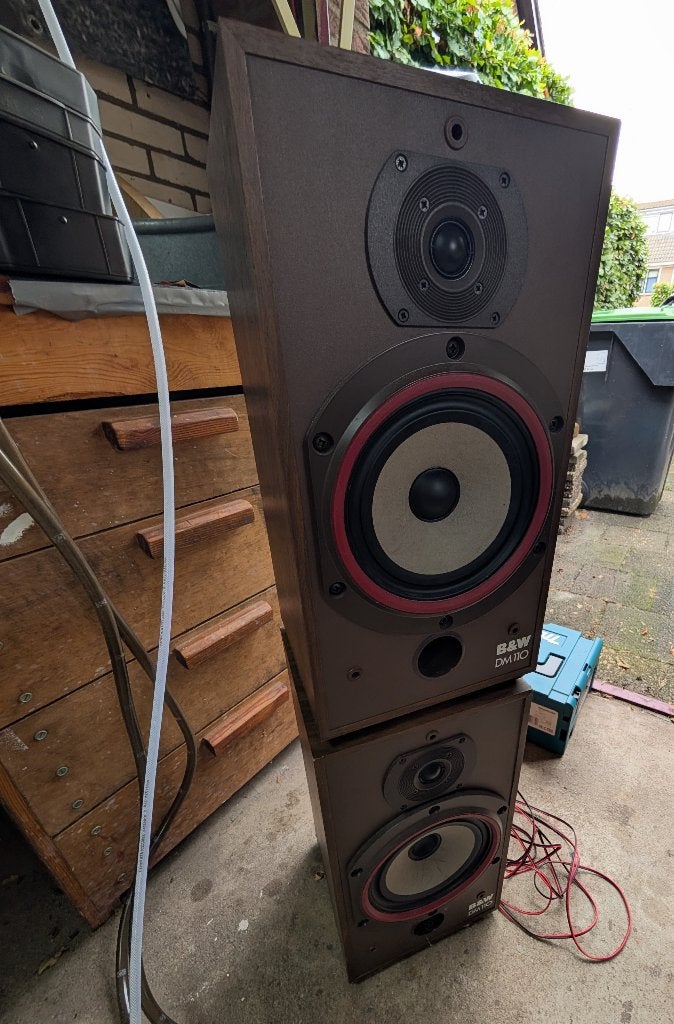 B&W DM110 luidsprekers, Audio, Tv en Foto, Luidsprekers, Ophalen, Stereo speakers, Gebruikt, 60 tot 120 watt