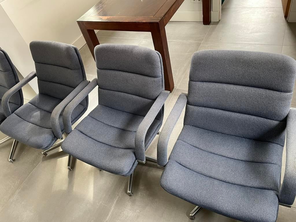 Artifort Channel Chair 4x, Huis en Inrichting, Fauteuils, Ophalen, Minder dan 75 cm, Zo goed als nieuw, Stof