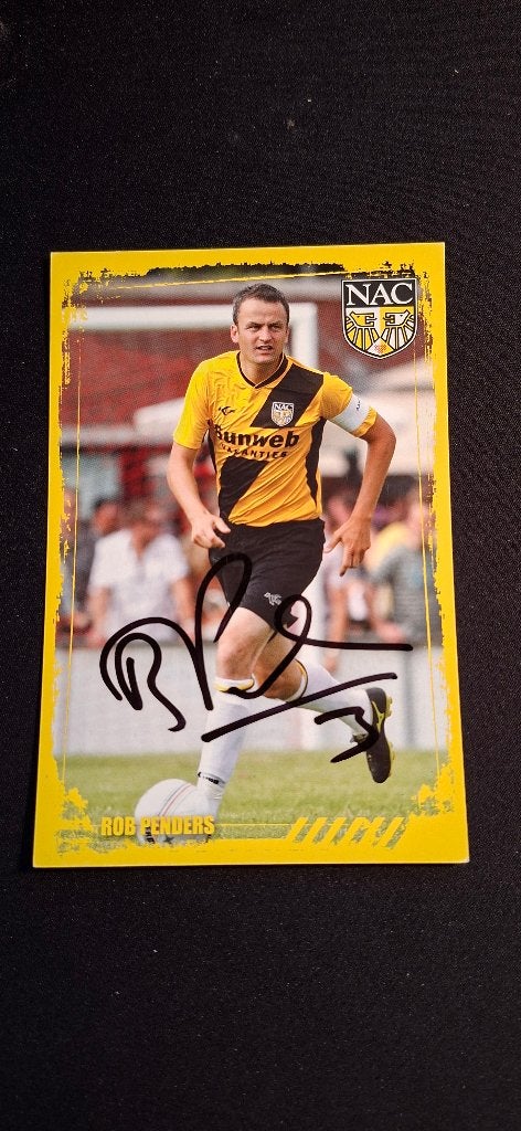 Spelerskaart met handtekening; Rob Penders # NAC Breda, Ophalen of Verzenden, Nieuw, NAC Breda, Spelerskaart