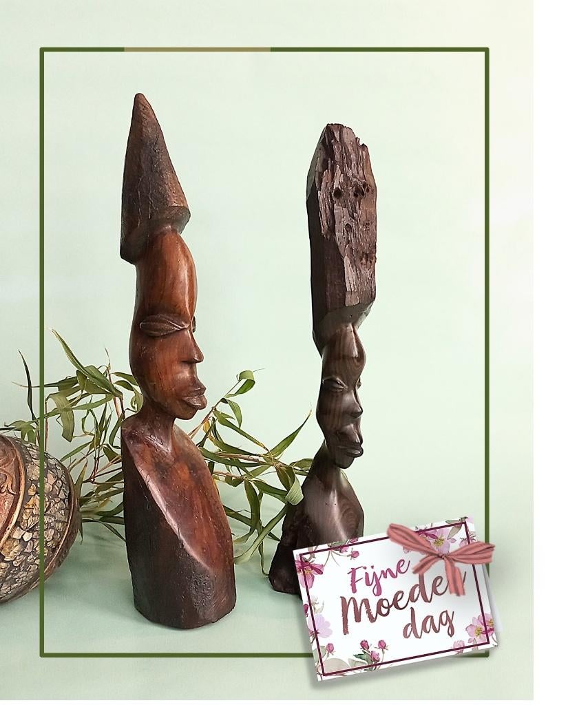 Afrikaans houtsnijwerk   @  € 17,95 per stuk, Antiek en Kunst, Ophalen of Verzenden