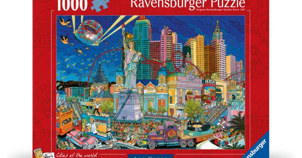 Ravensburger: Fleroux: Las Vegas 1000 stukjes, Ophalen of Verzenden, 500 t/m 1500 stukjes, Nieuw, Legpuzzel