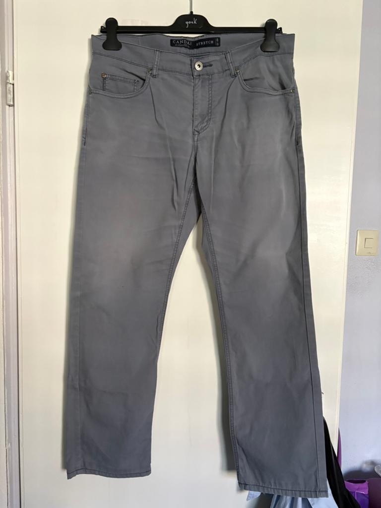 Canda( C&A)  grijze stretch broek. W=36 L=32, Ophalen of Verzenden, Zo goed als nieuw, Grijs, W36 - W38 (confectie 52/54)